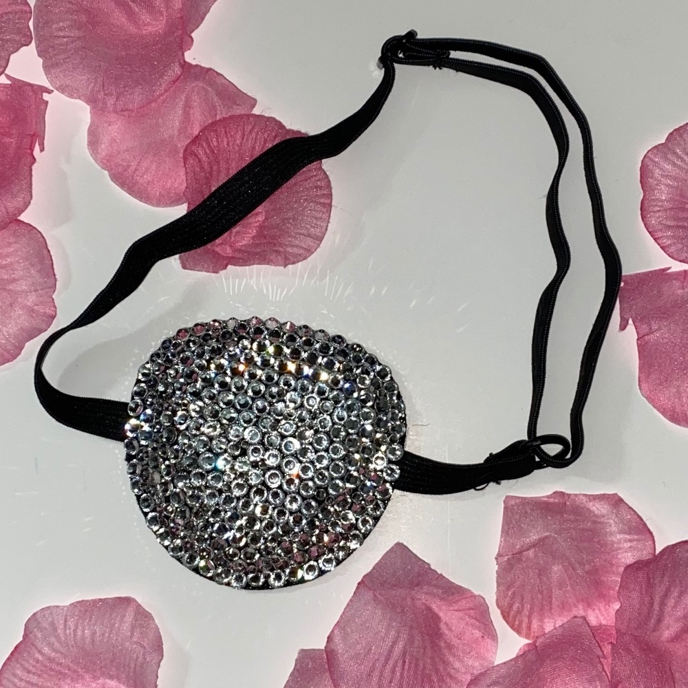 Luxury Crystal Medical Eye Patch Cover Up